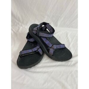TEVA women's hurricane purple Velcro strap hiking open toe sandals outdoor shoes